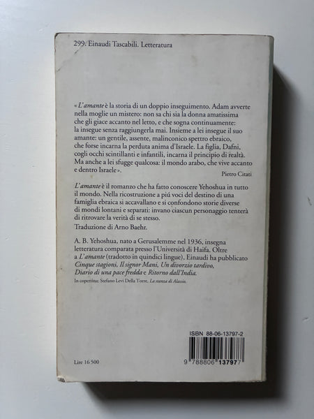 Abraham B. Yehoshua - L'amante