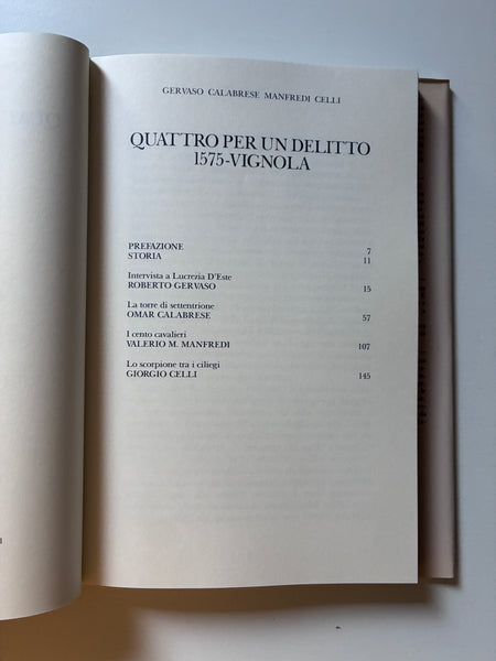 Gervaso Calabrese Manfredi Celli - Quattro per un delitto 1575- Vignola