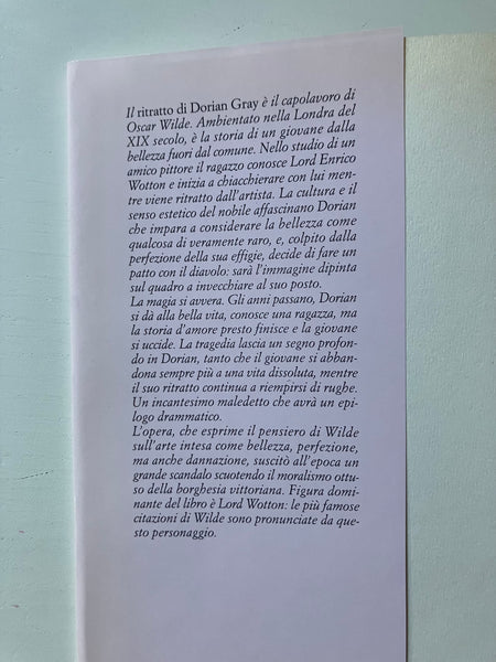 Oscar Wilde - Il ritratto di Dorian Gray