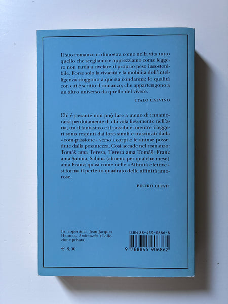 Milan Kundera - L'insostenibile leggerezza dell'essere