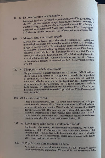 Amartya Sen - Lo sviluppo è libertà. Perchè non c'è crescita senza democrazia