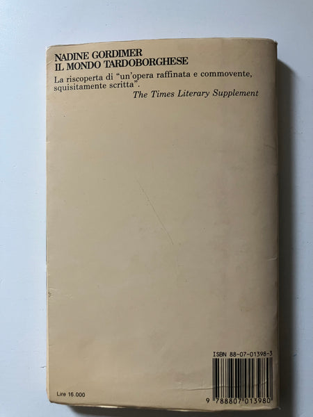 Nadine Gordimer - Il mondo tardoborghese