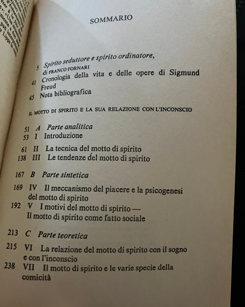 Sigmund Freud - Il motto di spirito