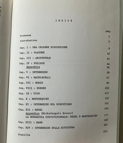 Norberto Bobbio - La teoria delle forme di governo nella storia del pensiero politico