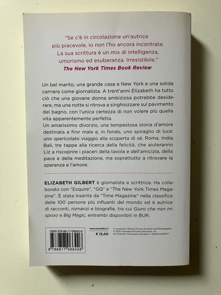 Elizabeth Gilbert - Mangia prega ama