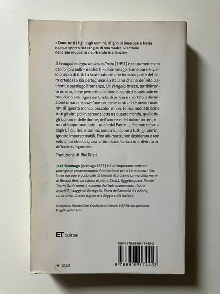 Josè Saramago - Il vangelo secondo Gesù Cristo