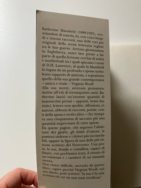 Katherine Mansfield - A me stessa. Diari