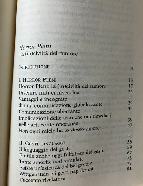 Gillo Dorfles - Horror Pleni. La (in)civiltà del rumore