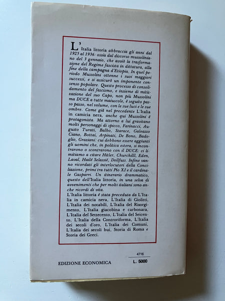 Indro Montanelli  Mario Cervi - L'Italia littoria