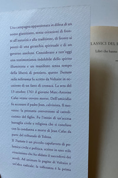 Voltaire - Sulla tolleranza