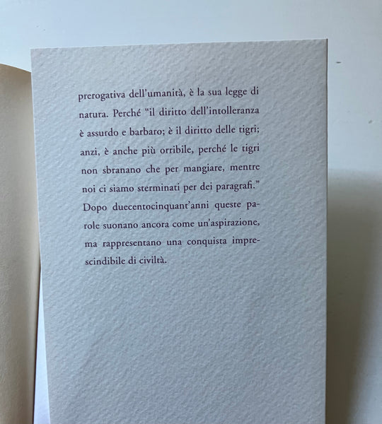 Voltaire - Sulla tolleranza