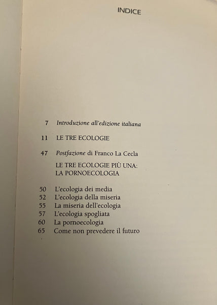 Felix Guattari - Le tre ecologie