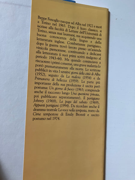 Beppe Fenoglio - Il partigiano Jhonny