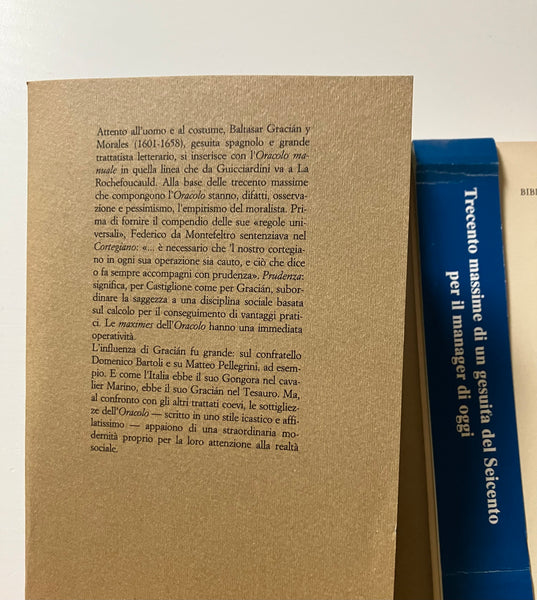 Baltasar Gracian - Oracolo manuale e arte di prudenza