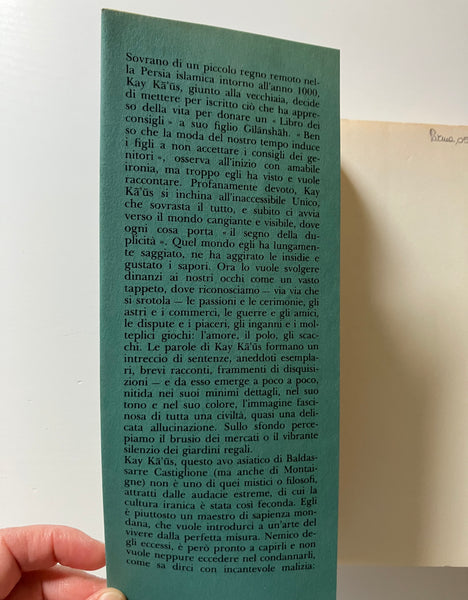 Kay Ka us ibn Iskandar - Il libro dei consigli  (Qabus - Nama)