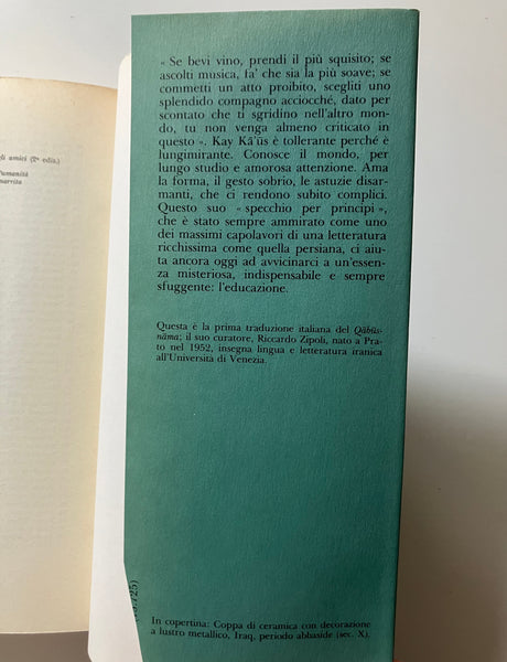 Kay Ka us ibn Iskandar - Il libro dei consigli  (Qabus - Nama)