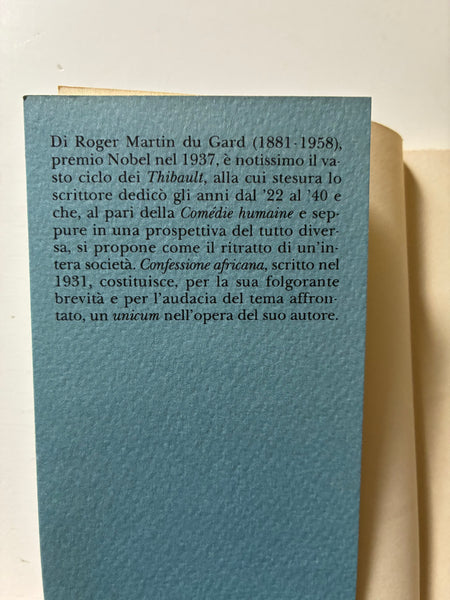 Roger Martin du Gard - Confessione africana