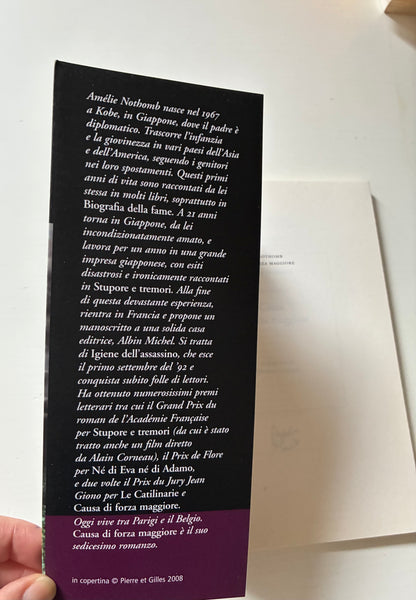 Amelie Nothomb - Causa di forza maggiore