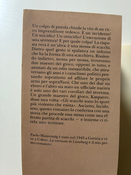 Paolo Maurensig - La variante di Luneburg