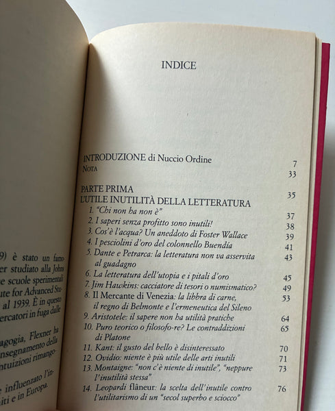 Nuccio Ordine - L'utilità dell'inutile. Manifesto