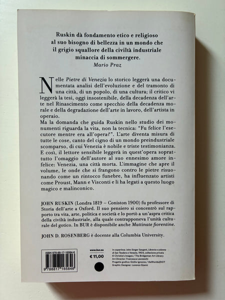 John Ruskin - Le pietre di Venezia
