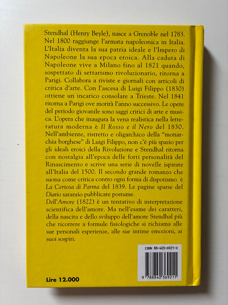 Stendhal - Dell'amore