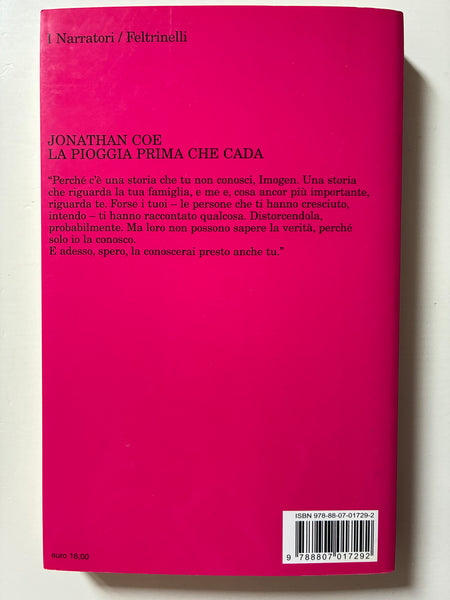 Jonathan Coe - La pioggia prima che cada