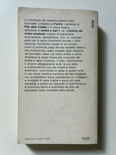 John Steinbeck - L'inverno del nostro scontento