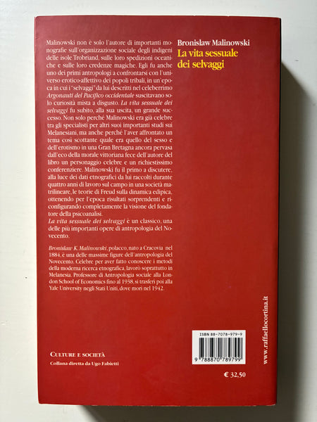 Bronislaw Malinowski - La vita sessuale dei selvaggi nella Melanesia nord-occidentale