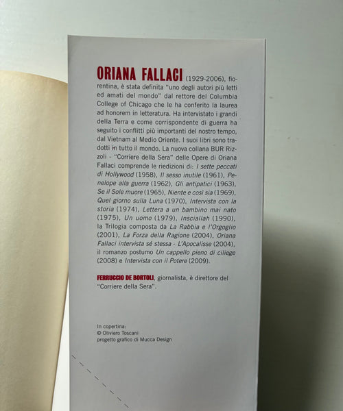 Oriana Fallaci - La rabbia e l'orgoglio
