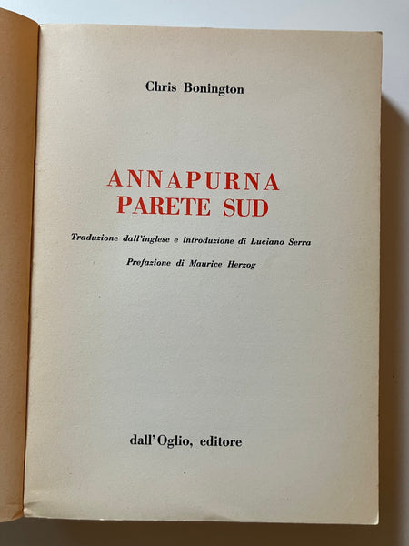 Chris Bonington - Annapurna parete sud