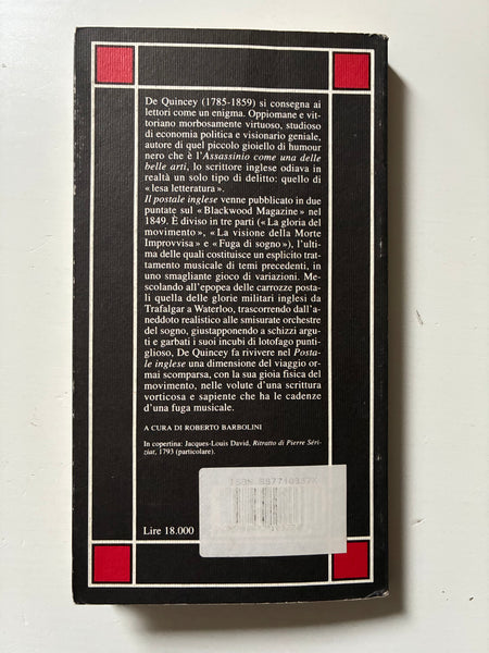 Thomas De Quincey - Il postale inglese