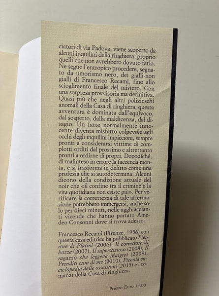 Francesco Recami - Morte di un ex tappezziere