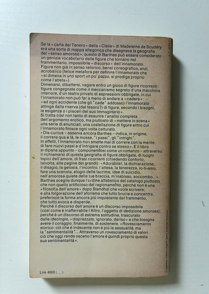 Roland Barthes - Frammenti di un discorso amoroso