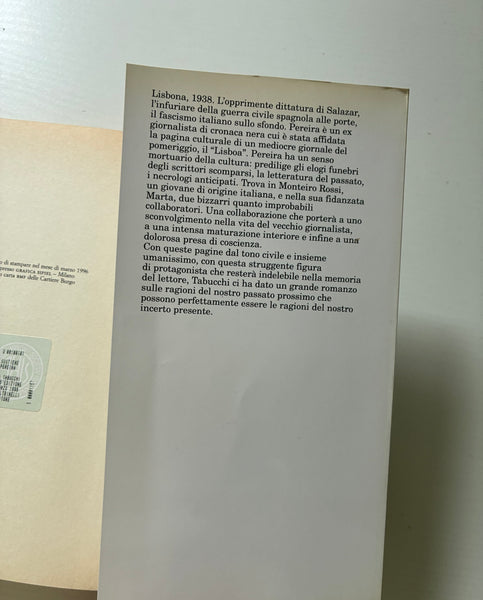 Antonio Tabucchi - Sostiene Pereira