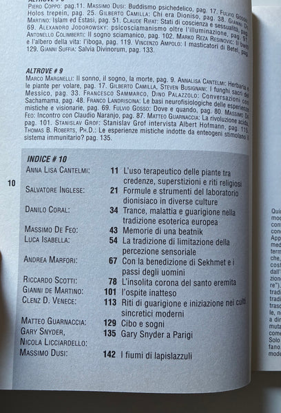 AAVV - Altrove 10. Società italiana per lo studio degli stati di coscienza