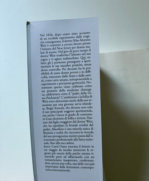 Joyce Carol Oates - Macellaio