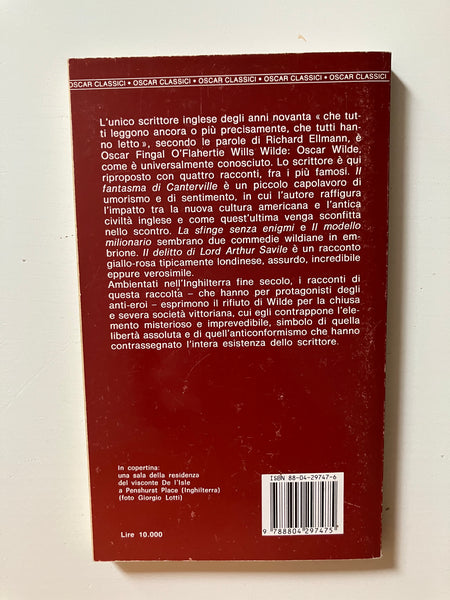 Oscar Wilde - Il fantasma di Canterville e altri racconti