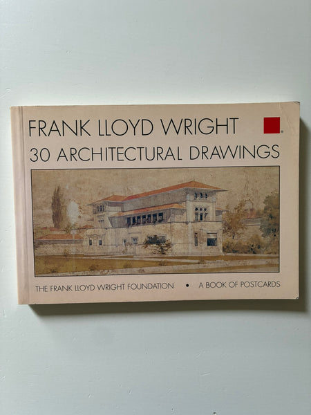 Frank Lloyd Wright - 30 Architectural drawings. A book of postcards
