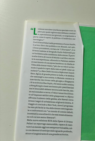 Oriana Fallaci - Il sesso inutile. Viaggio intorno alla donna