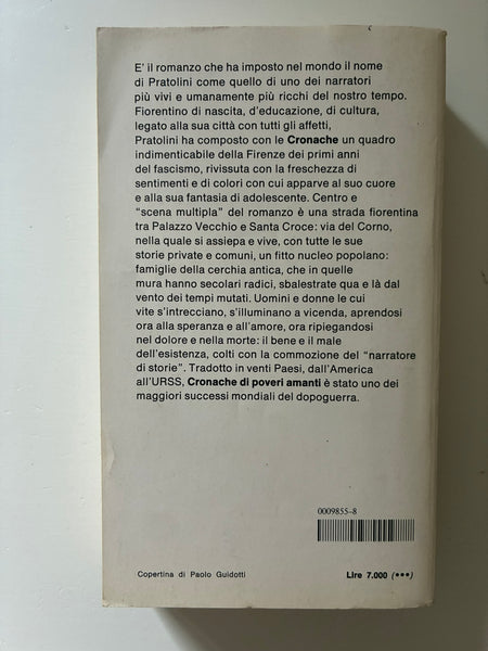 Vasco Pratolini - Cronache di poveri amanti