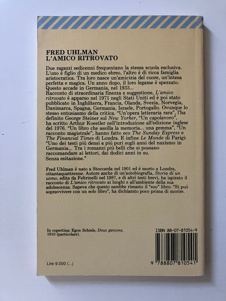 Fred Uhlman - L'amico ritrovato