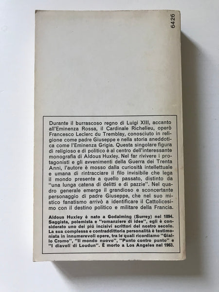 Aldous Huxley - L'eminenza grigia