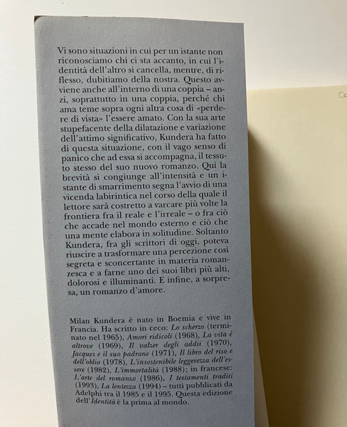 Milan Kundera - L'identità