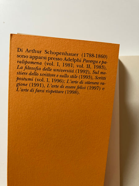 Arthur Schopenhauer - L'arte di insultare