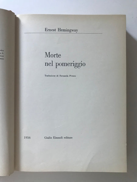 Ernest Hemingway - Morte nel pomeriggio