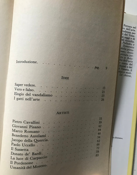 Vittorio Sgarbi - Davanti all'immagine Artisti quadri libri polemiche