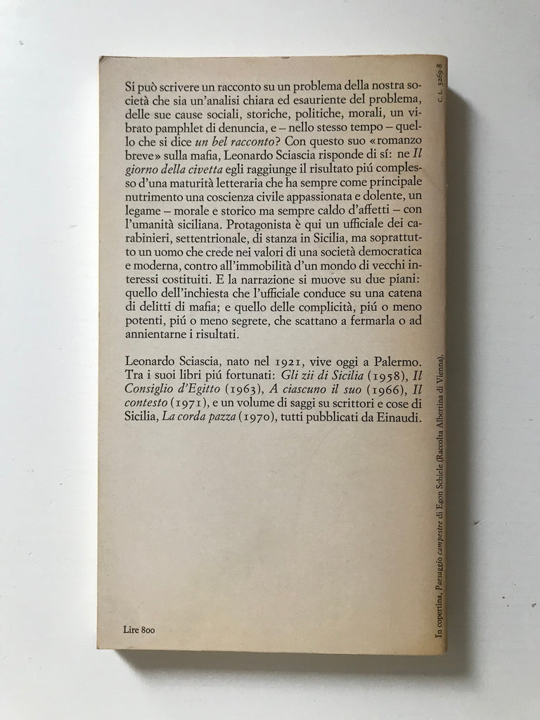 Leonardo Sciascia - Il giorno della civetta – piudiunlibro