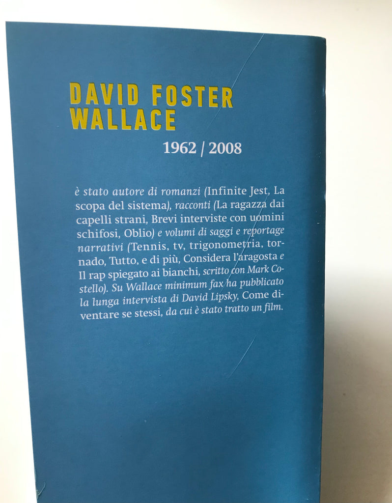 David Foster Wallace - Una cosa divertente che non farò mai più –  piudiunlibro