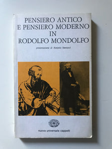 AAVV - Pensiero antico e pensiero moderno in Rodolfo Mondolfo